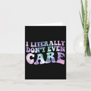 Funny Sister for Women Graphic I buchstäblich nich Karte