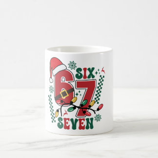 Funny Six Seven 67 6 7 Meme Fun Christmas Gift Kaffeetasse