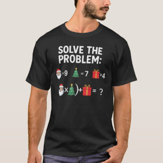 Funny Six Seven 67 Math Meme Christmas Teacher  T-Shirt