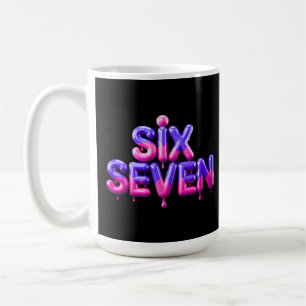 Funny Six Seven 67 Meme Gen Alpha Cool Viral Style Kaffeetasse