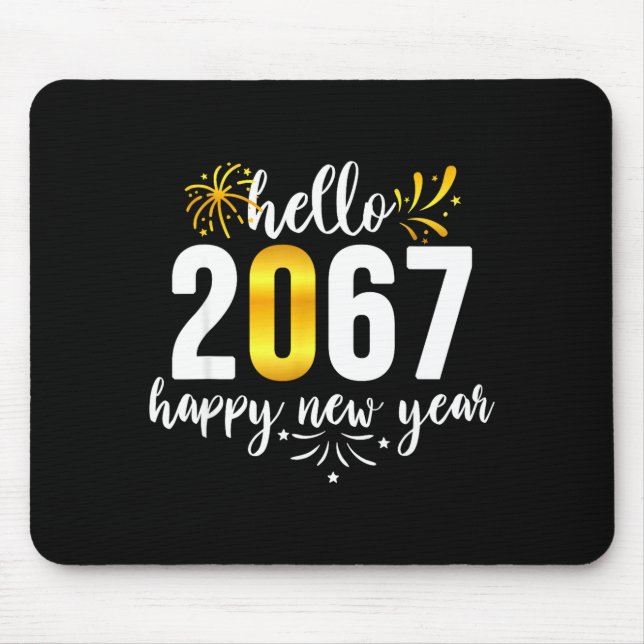 Funny Six Seven 67 Meme Happy New Year  Mousepad (Vorne)