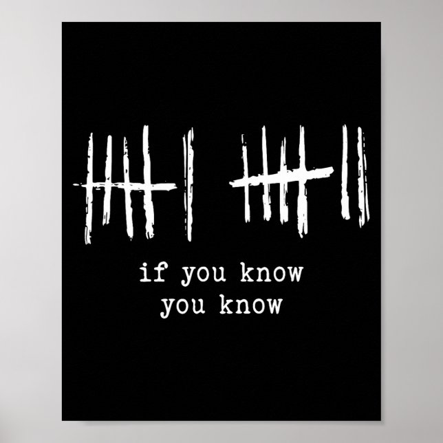 Funny Six Seven 67 Meme Tally Marks 6 7 Numbers  Poster (Vorne)