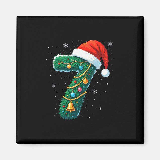 Funny Six Seven 6 7 Meme Design Couples Christmas  Magnet (Vorne)