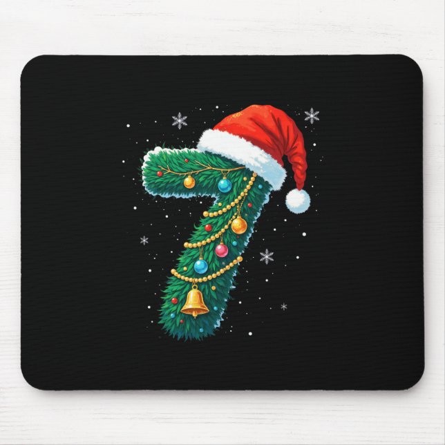 Funny Six Seven 6 7 Meme Design Couples Christmas  Mousepad (Vorne)