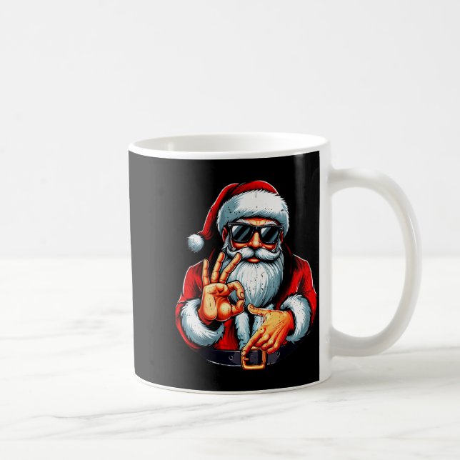 Funny Six Seven 6 7 Meme Santa Christmas Shirt Men Kaffeetasse (Rechts)