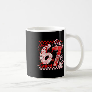 Funny Six Seven 6 7 Meme Valentine Girl  Kaffeetasse