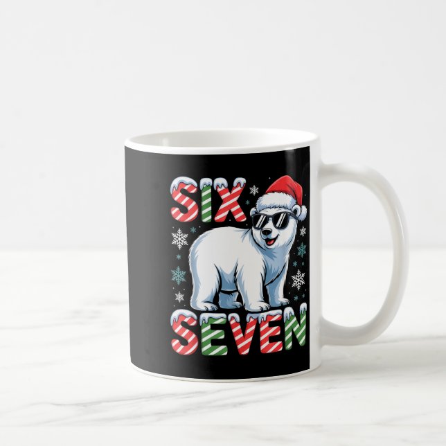 Funny Six Seven Lar Bear Christmas 67 Santa Hat Wi Kaffeetasse (Rechts)