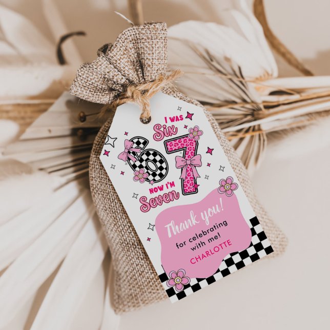 Funny Six Seven Party 67 Girl Birthday Geschenkanhänger (Von Creator hochgeladen)