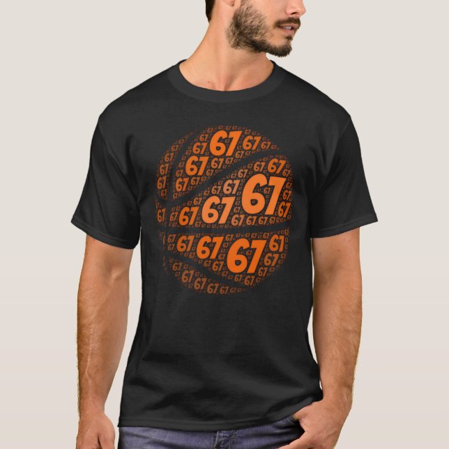 Funny Six Seven Player Basketball Meme T-Shirt (Vorderseite)
