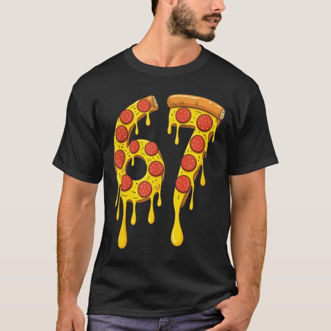 Funny Six Seven Zza 67 Number  T-Shirt (Vorderseite)
