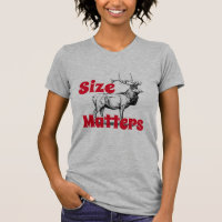 Funny "Size Matters" Elch mit Big Rack