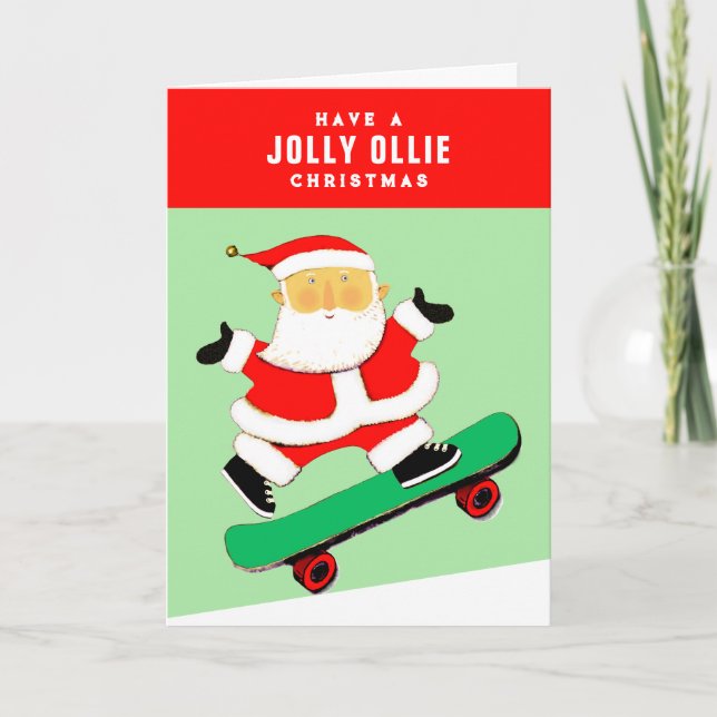 Funny Skateboard Weihnachten (Vorderseite)