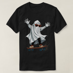 Funny Skateboarding Ghost-T - Shirt