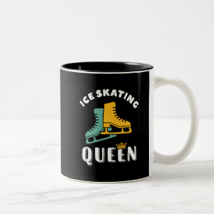 Funny Skater Girl Ice Skaten Queen Zweifarbige Tasse