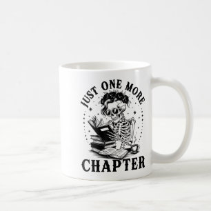 Funny Skeletading Buch nur noch ein Kapitel Kaffeetasse