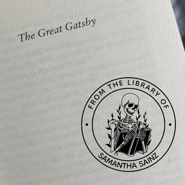 Funny Skeleton aus der Bibliothek des gotischen Bu Gummistempel (Von Creator hochgeladen)