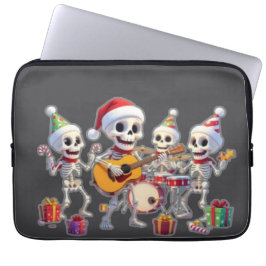 Funny Skeleton Band Christmas & New Year – 3D Cart Laptopschutzhülle