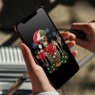 Funny Skeleton Christmas Feiertagskarte