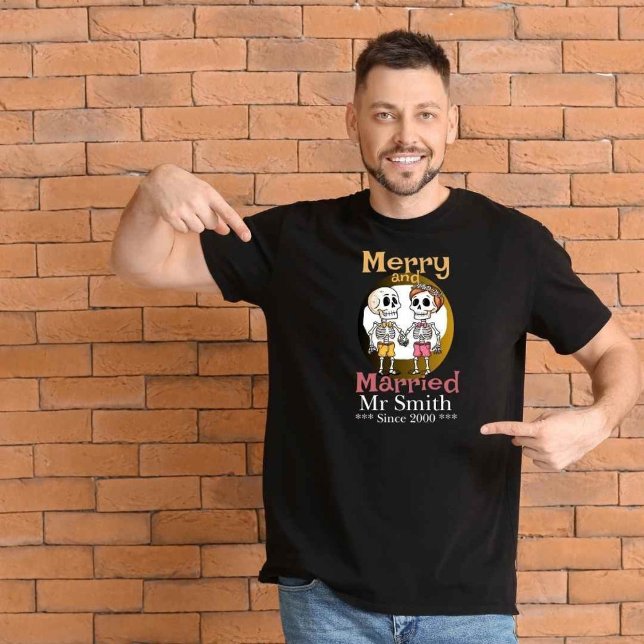 Funny Skeleton Couple Tri-Blend Shirt (Von Creator hochgeladen)