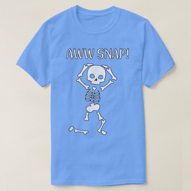 funny skeleton - funny text - spooky - meme - hall T-Shirt (Design vorne)