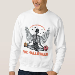 Funny Skeleton Halloween - Countdown bis Halloween Sweatshirt