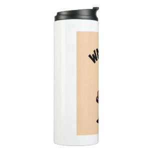 Funny Skeleton Halloween Kaffeetemperatur Tumbler Thermosbecher