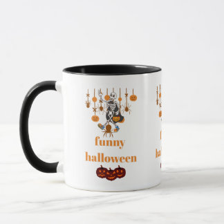 Funny Skeleton Halloween Tasse