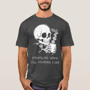 Funny Skeleton Lazy Kostüm Goth Men Funny H T-Shirt