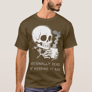 Funny Skeleton Lazy Kostüm Goth Men Funny H T-Shirt