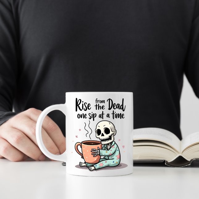 Funny Skeleton Morning Tasse (Von Creator hochgeladen)