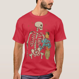 Funny Skeleton Pflanze Gartenanlagen und Gärten T-Shirt