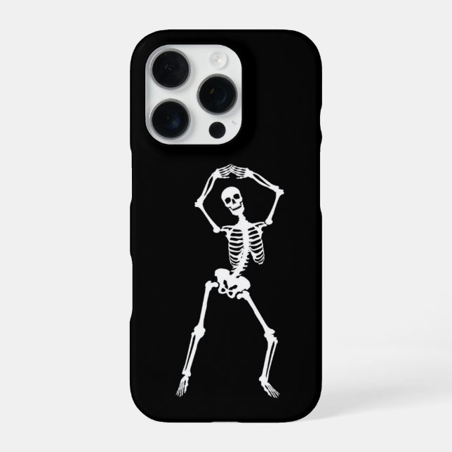 Funny Skeleton Phone Case - Quirky & Protected iPhone Hülle (Rückseite)