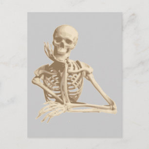 Funny Skeleton Postkarte