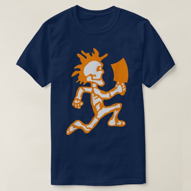 Funny Skeleton Psychopathischer T - Shirt (Design vorne)