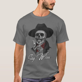 Funny Skeleton Rauchen  T-Shirt