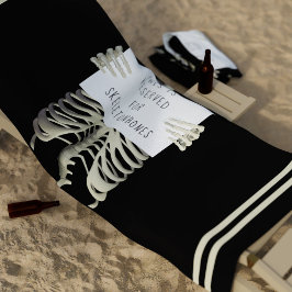 Funny Skeleton Reserviert Sign Spooky Beach Handtu Strandtuch
