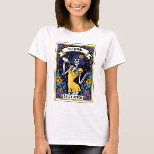 Funny Skeleton Salty B Tarot T-Shirt