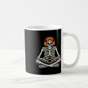 Funny Skeleton Skull Video Game Gamer Men Boys Hal Kaffeetasse