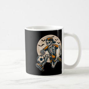 Funny Skeleton Soccer Men Boys Kinder Halloween Kaffeetasse