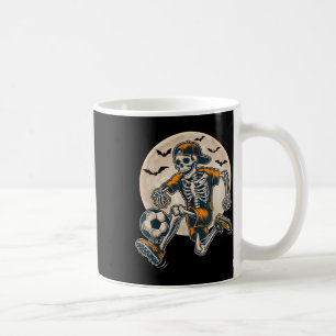 Funny Skeleton Soccer Men Boys Kinder Halloween Kaffeetasse