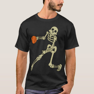 Funny Skeletons Basketball Skelettons Halloween Co T-Shirt