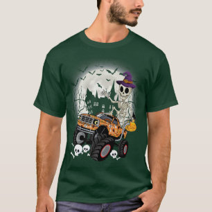 Funny Skeletter Reitmonster Halloween T-Shirt