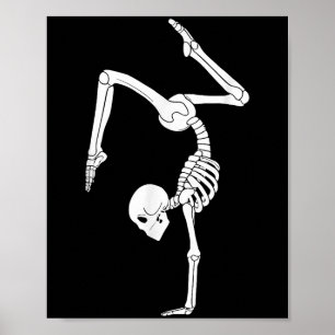 Funny Skeletts Gymnastik Halloween Kostüm Soky G Poster