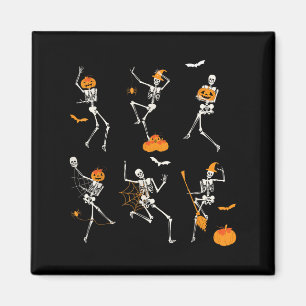 Funny Skeletts tanzend Challenge Halloween Magnet