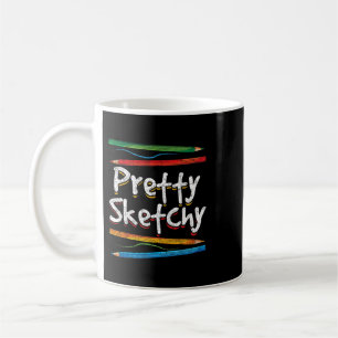 Funny Sketching Zeichn Hübscher Sketchy Artist Kaffeetasse