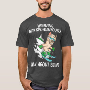 Funny Ski Art for Men Ski Freestyle Skier T-Shirt