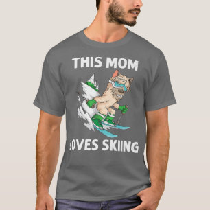 Funny Ski Art für Mama Mama Ski Freestyle Skier T-Shirt