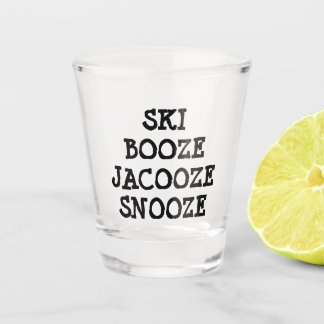 Funny Ski Boost Zitat Schnapsglas