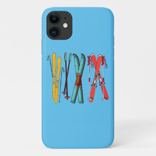 Funny Ski Colorful Ski Skier Case-Mate iPhone Hülle