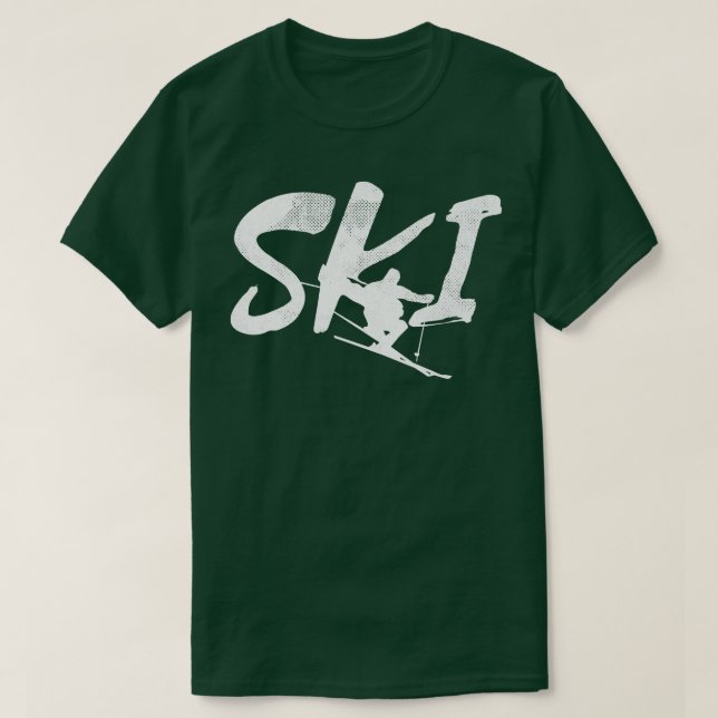 Funny Ski Lover Cooler Ski Schnee Wintersport Ski T-Shirt (Design vorne)